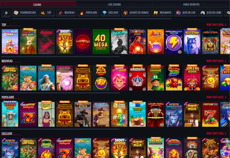 mafiacasino games page